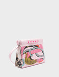 Vali Crossbody Small Parfait Pink Leather Bag - Tangle Tales Black Design